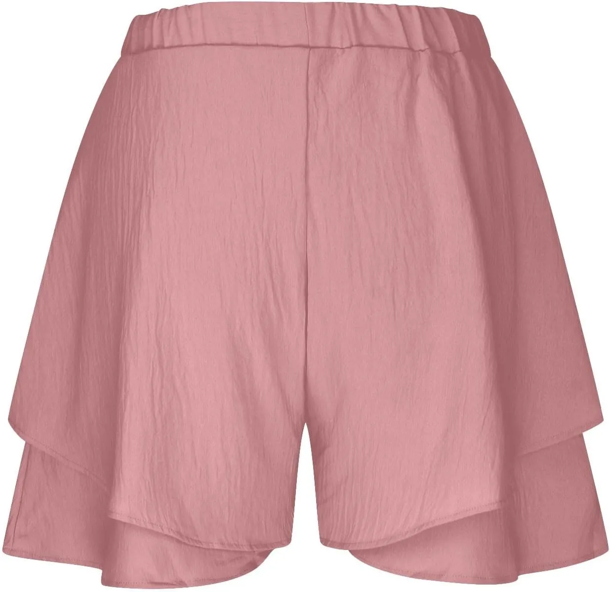 Women High Waist Ruffle Mini Shorts Skirt Flowy Layered Ruffle Hem Flared Short Casual Swing Beach Mini Short Skirt