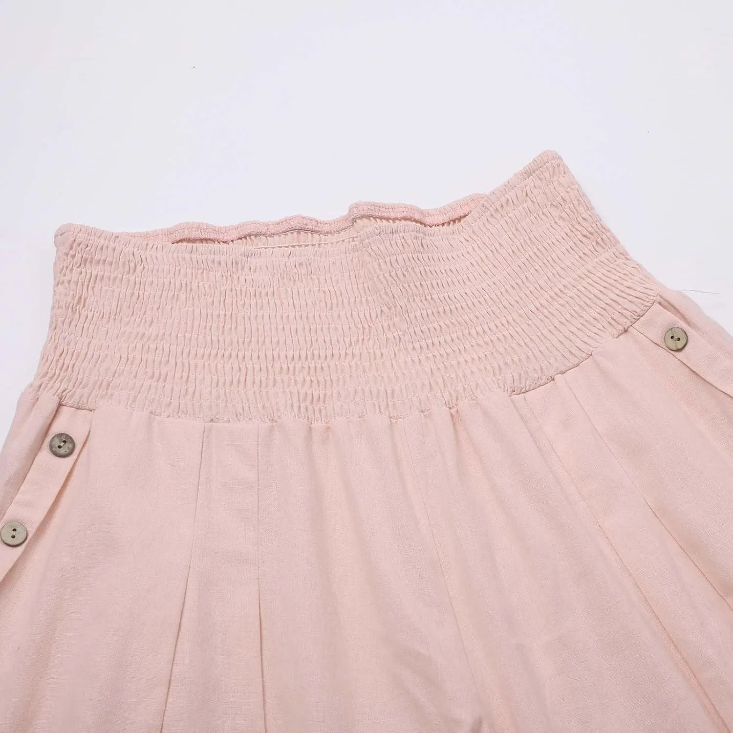 Women Linen Blend Summer Letter Patched Pant Trousers Elastic Waist Wide Leg Loose Fit Trouser Office
