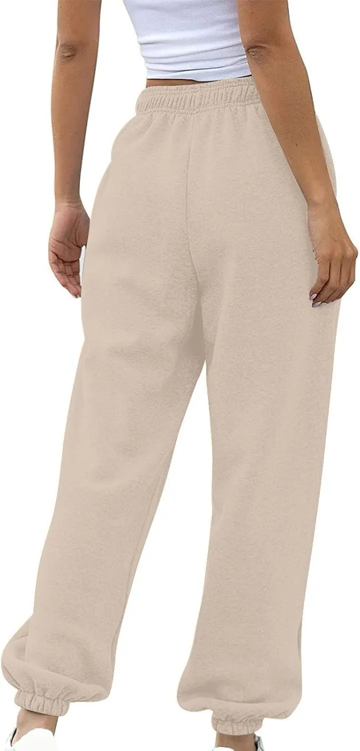 Women Linen Blend Summer Printed Pant Trousers Elastic Waist Lounge Pants Slim-Fit Palazzo Lounge Pants Beach