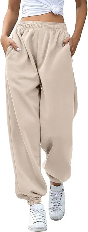 Women Linen Blend Summer Printed Pant Trousers Elastic Waist Lounge Pants Slim-Fit Palazzo Lounge Pants Beach