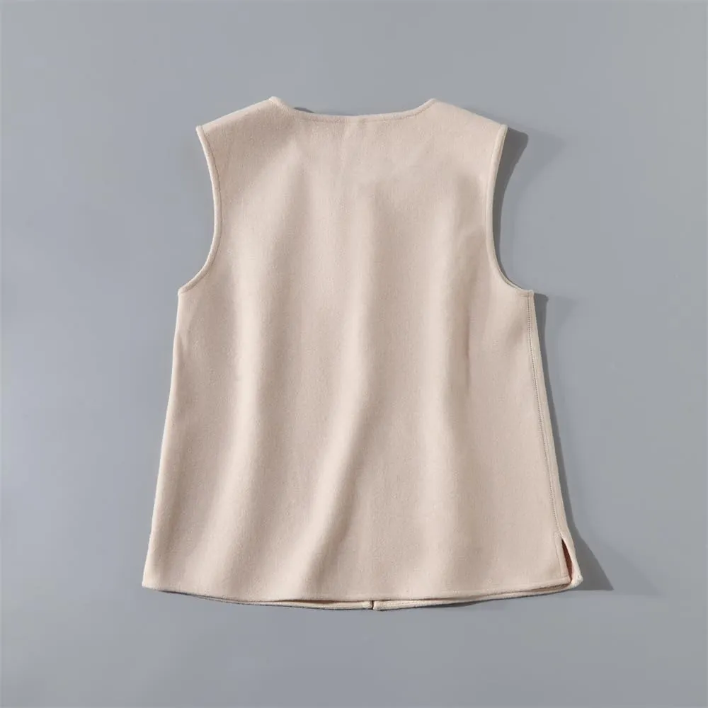 Women Vest in Autumn Winter Style Thickened Chinese Embroidery Suit Improved Cheongsam Padded Cotton Coat Top