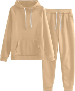 Women's 2024 Fall Two Piece Outfits Long Sleeve V Neck Cute Clothes Pullover Tops and Long Pants Sweatsuit