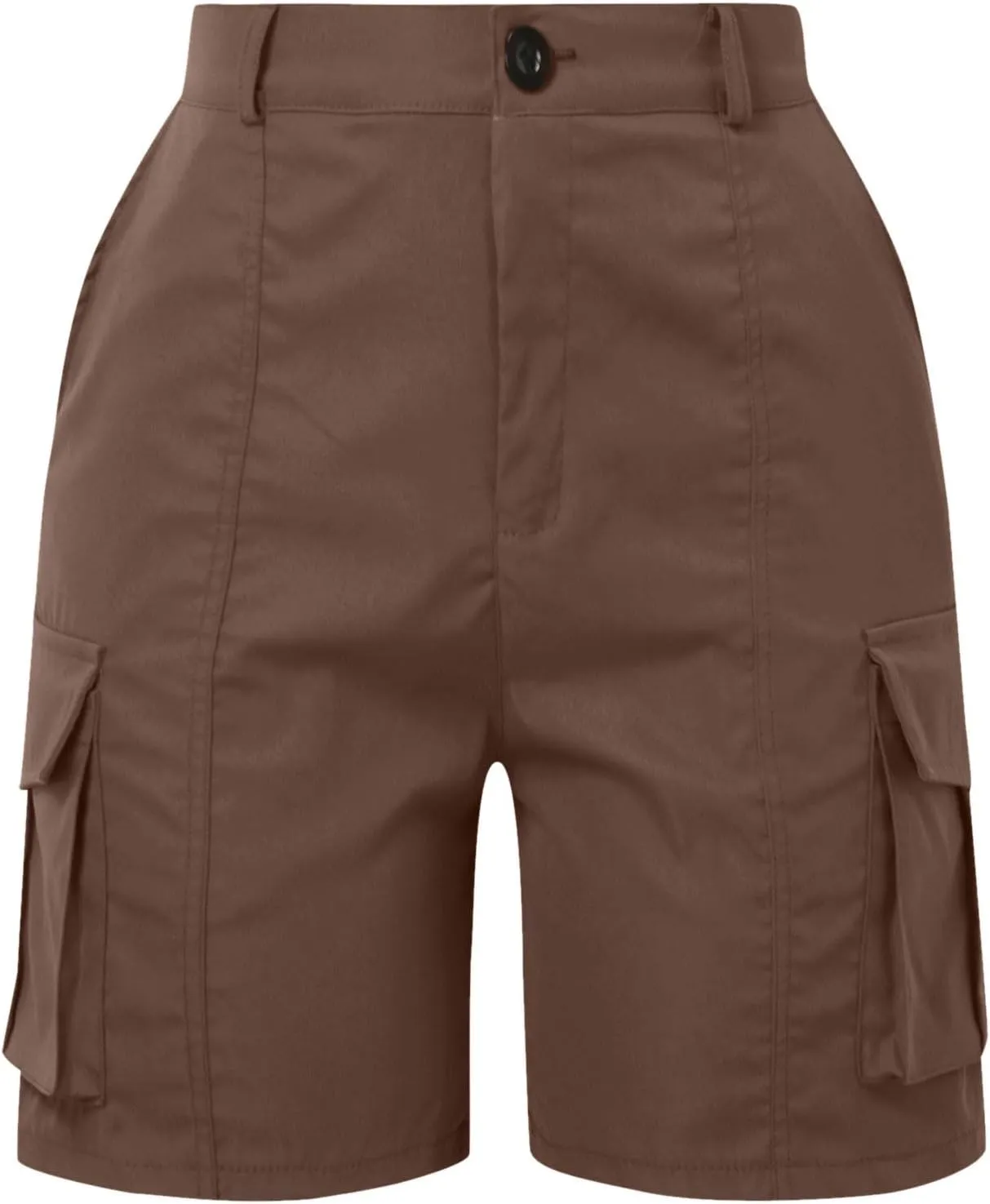 Women's Cargo Shorts High Waisted Hiking Bermuda Shorts Pull On Summer Short Pants Athletic Wear Workout Gym Clothes