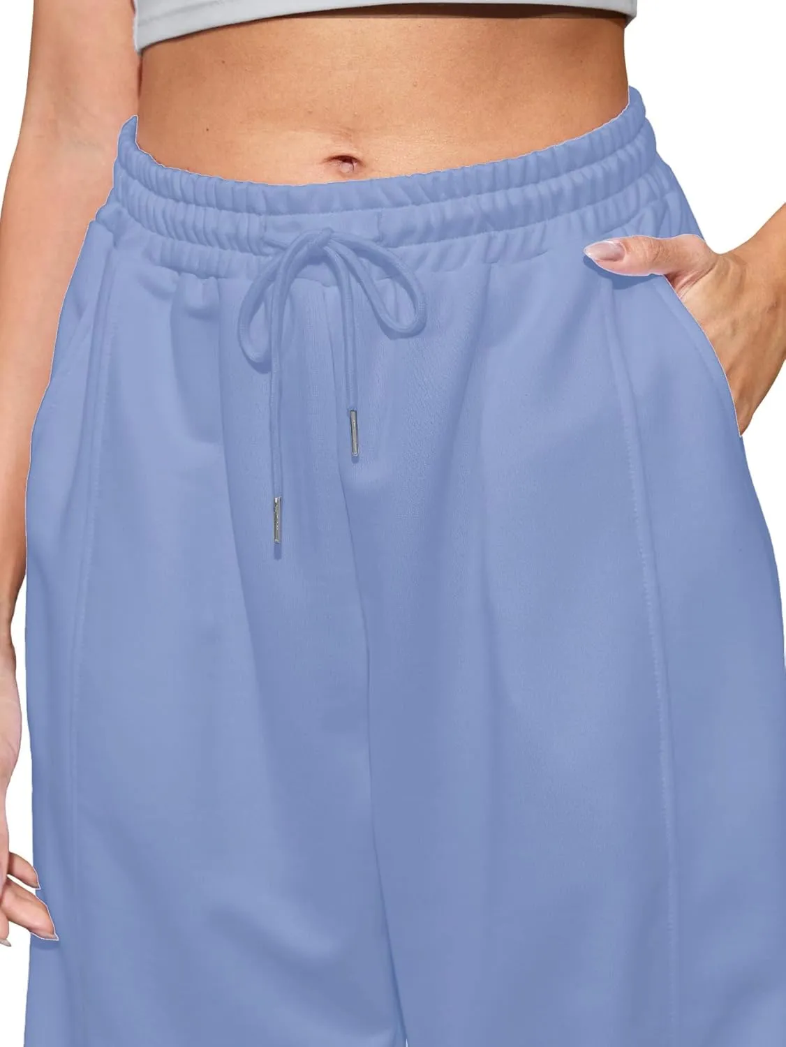 Women's High Waist Baggy Sweatpants Lounge Drawstring Workout Pants with Pockets Sweats for Women Running Joggers
