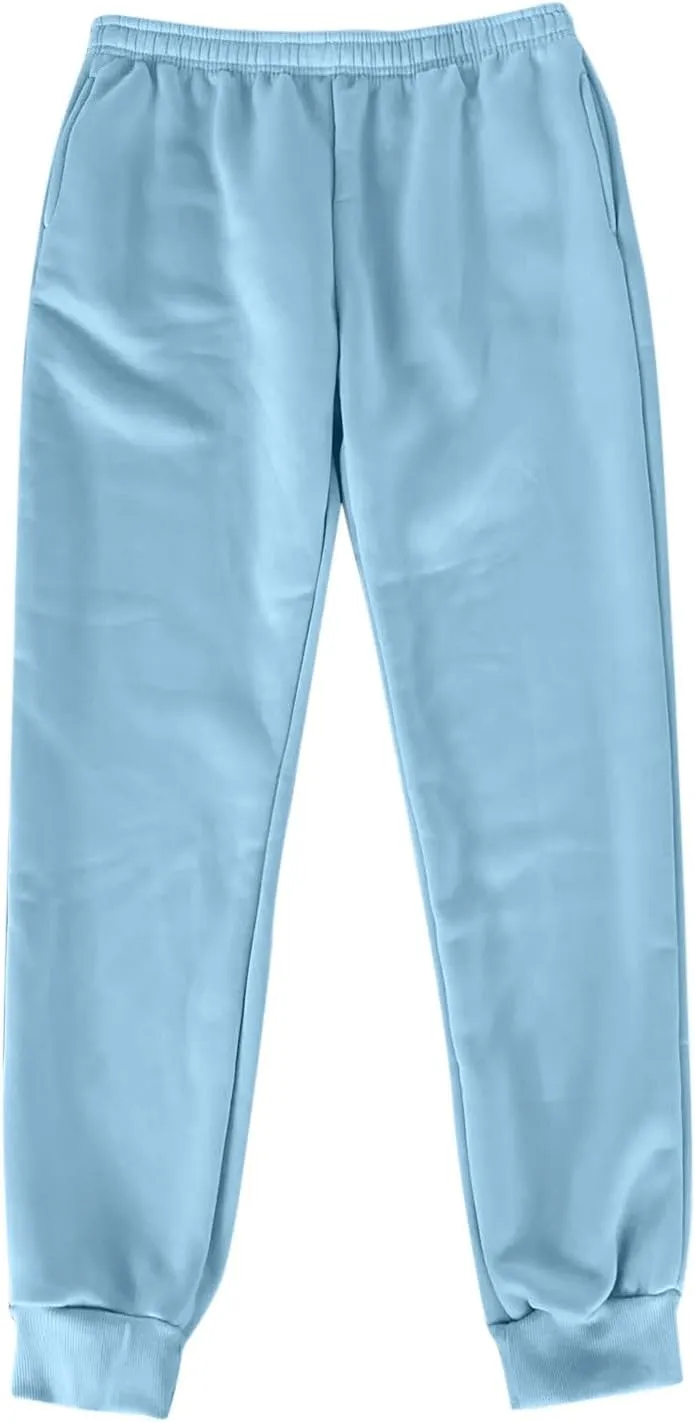 Womens High Waisted Sweatpants Workout Active Cinch Bottom Joggers Pants Mid Rise Baggy Athletic Trousers with Pocket