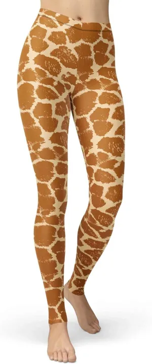 Women's Leopard Printed Leggings Animal Skin Brushed Buttery Soft Tights