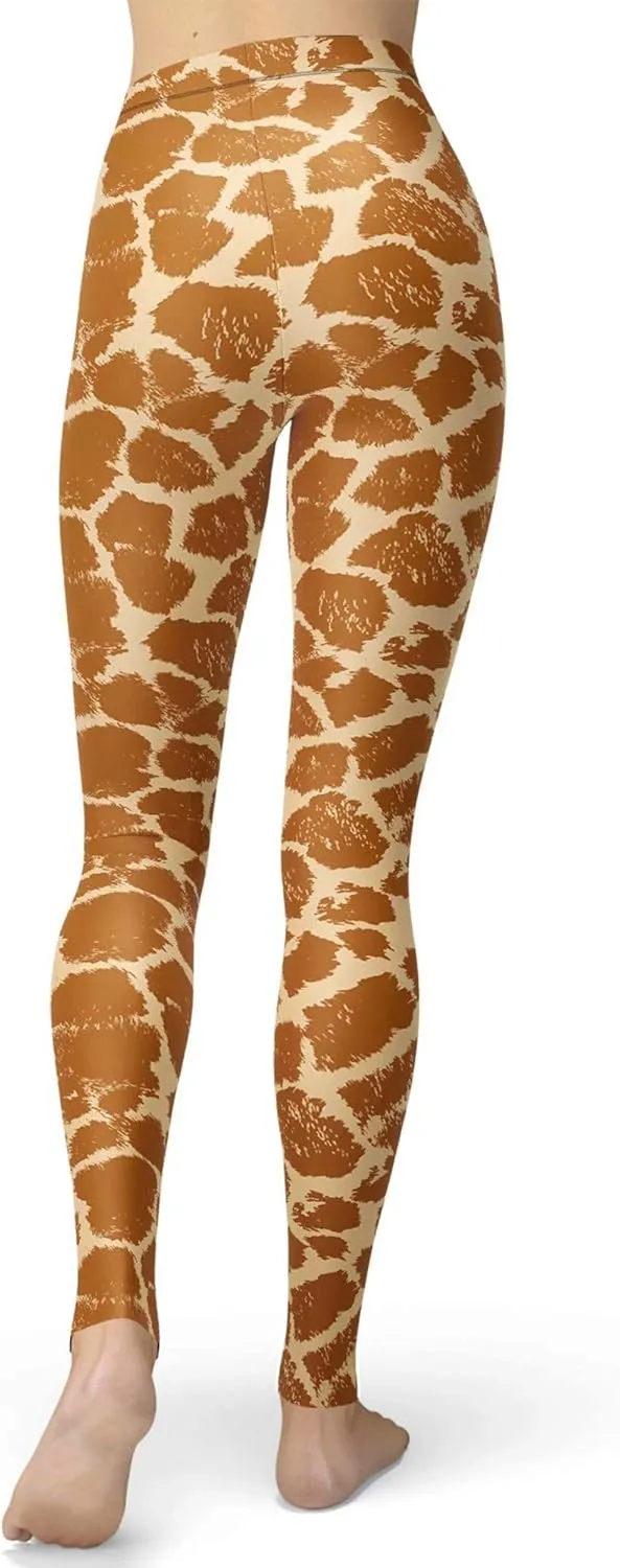 Women's Leopard Printed Leggings Animal Skin Brushed Buttery Soft Tights