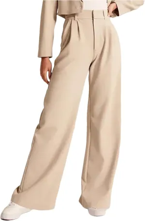 Womens Linen Summer Casual Flowy Palazzo Lounge Pants Elastic Waisted Baggy Stretchy Plus Size Palazzo
