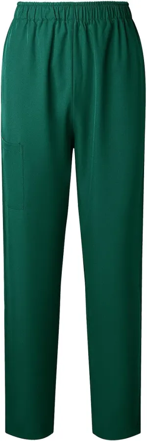 Womens Summer Elastic Waist Comfy Stretch Pull On Pants Workwear Professionals Trousers