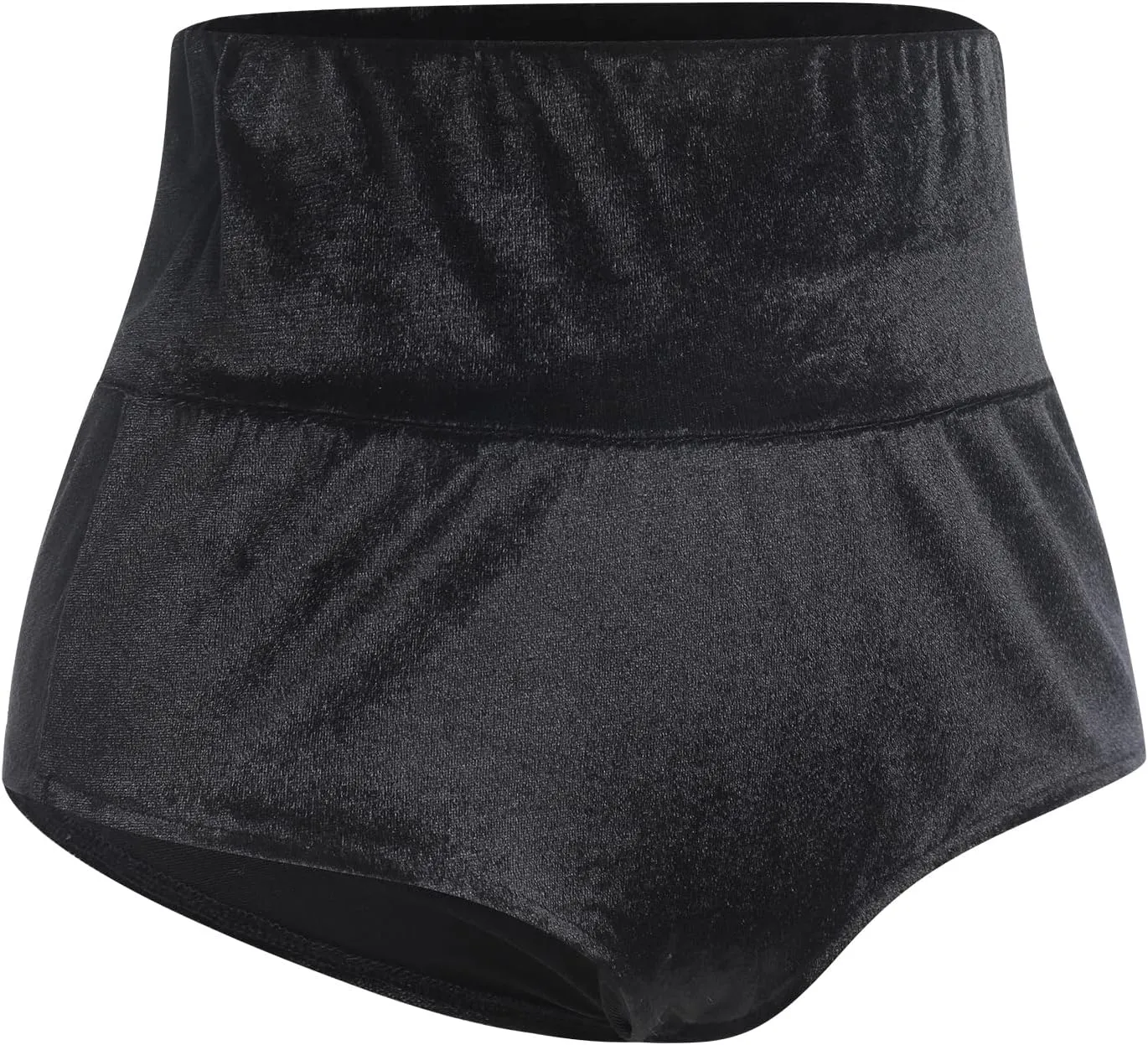 Women's Velvet Booty Yoga Shorts Sexy High Waist Pole Dance Hot Pants Gym Workout Active Slim Fit Rave Shorts Bottoms