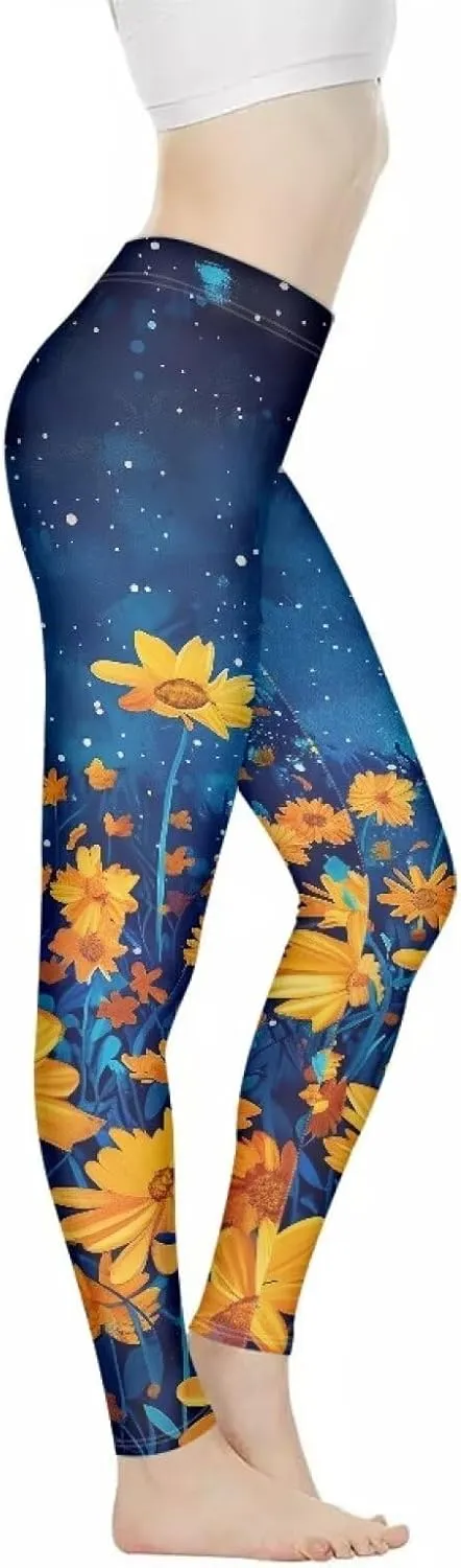 Womens Yoga Pants Full Length High Waist Sports Tights Trousers Stretch Workout Leggings