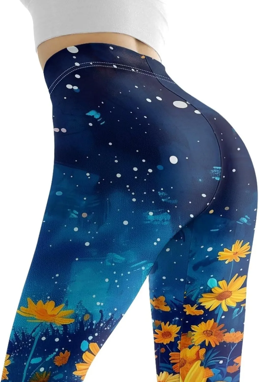 Womens Yoga Pants Full Length High Waist Sports Tights Trousers Stretch Workout Leggings