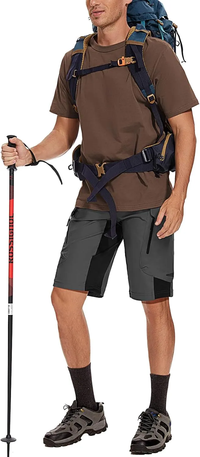 XKTTAC Men's Outdoor Quick Dry Lightweight Stretchy Shorts for Hiking, Tactical, Camping, Travel with 6 Pockets