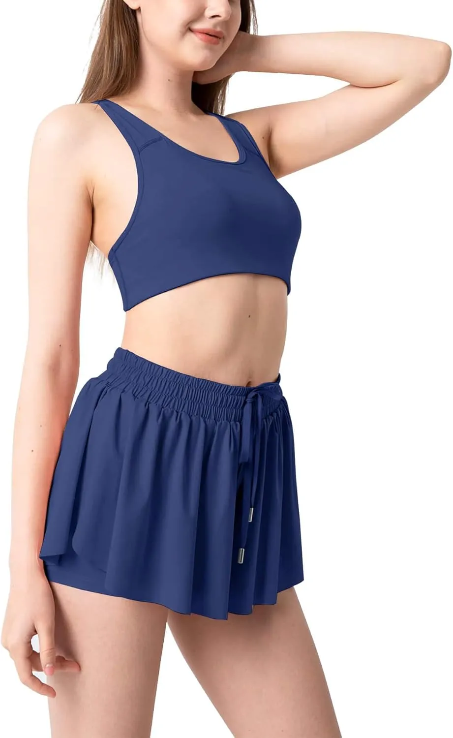 YLDUJ AMUM Womens Flowy Shorts with Pockets