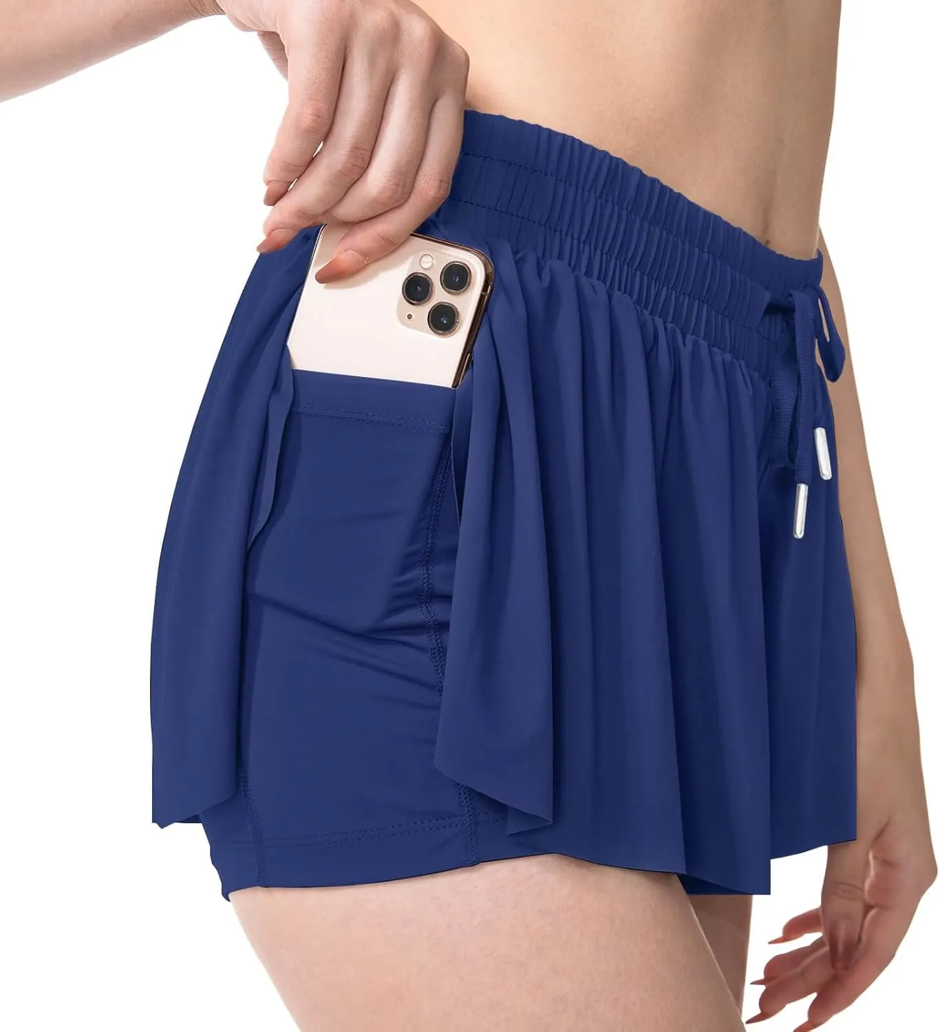 YLDUJ AMUM Womens Flowy Shorts with Pockets