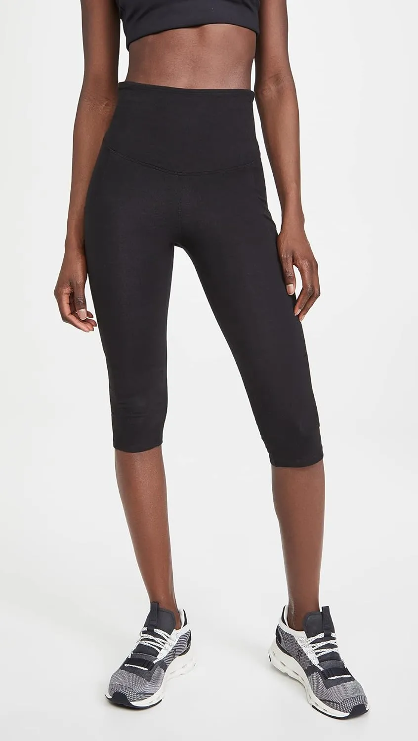 Yummie Women's Talia Capri Cotton Stretch Shaping Leggings With Pockets